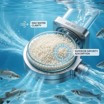 Resina de Troca Aniônica ASD-002, Grânulos Macroporosos, Pureza de 99,8% para Remoção de Nitrito em Aquicultura